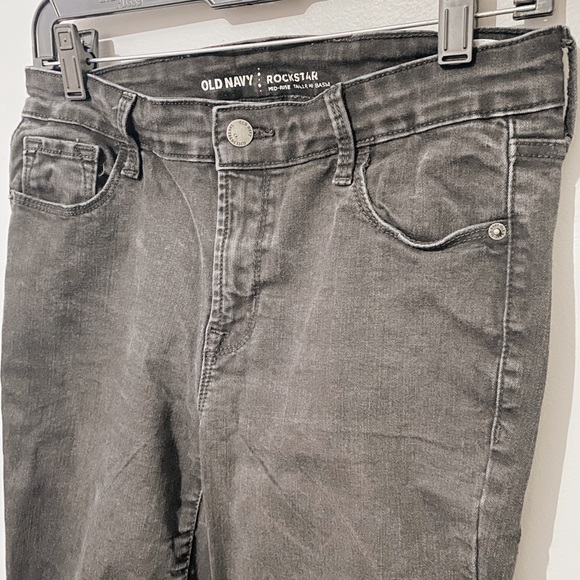 Upcycled Size 10 Old Navy Rockstar Skeleton Jeans - Picture 4 of 5